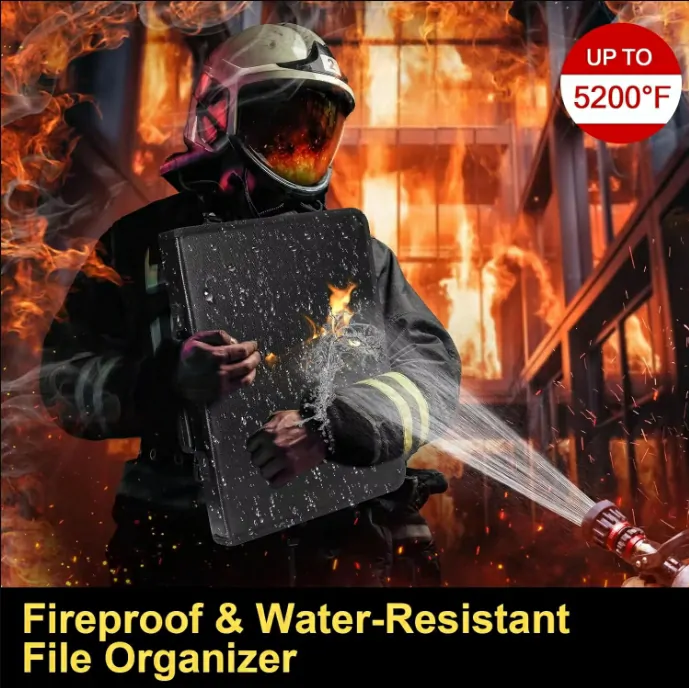 Waterproof & Water-Resistant fire-resistant document bag