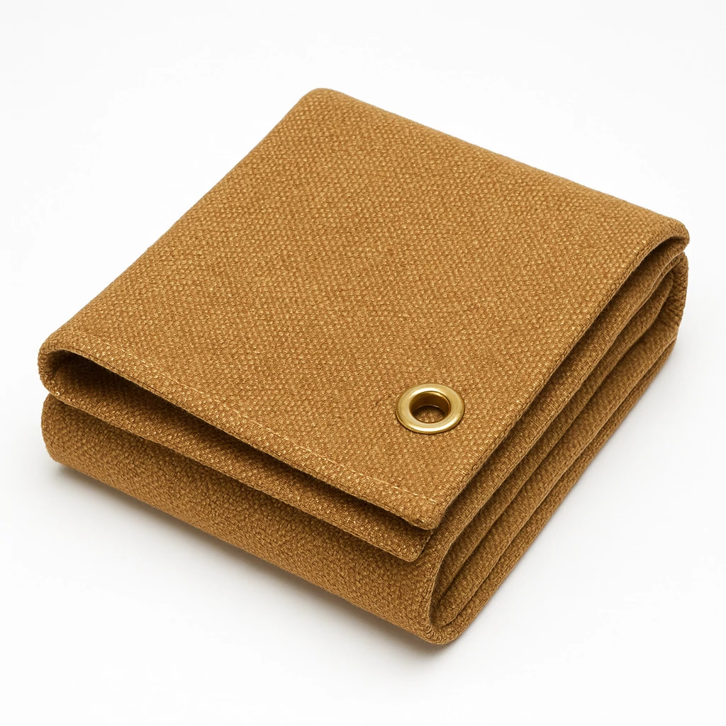 Vermiculite coated fiberglass welding blanket