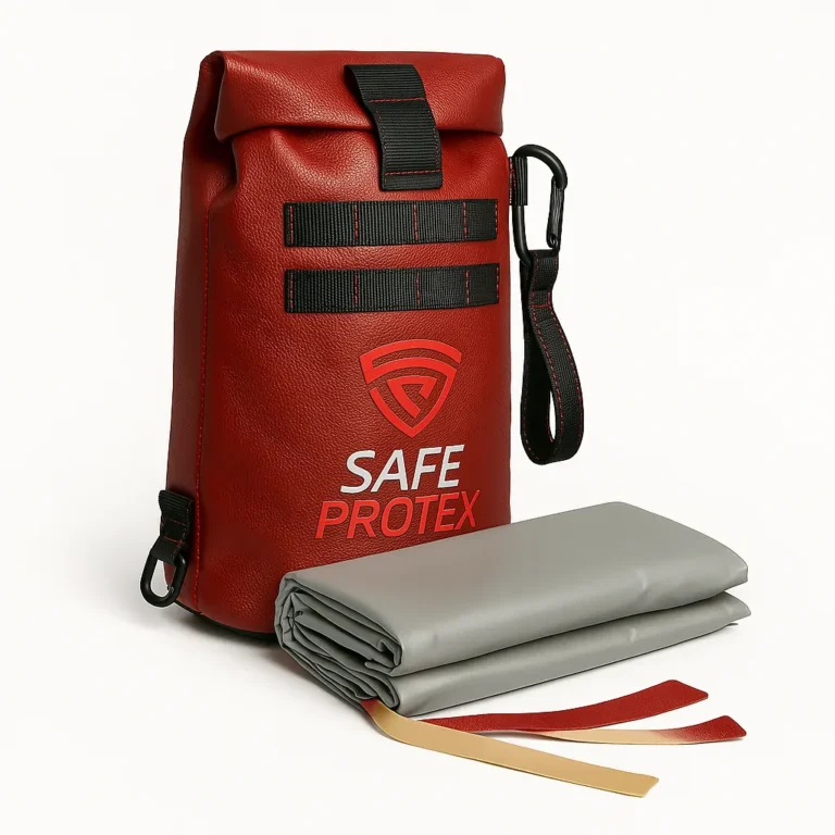 silicone coated high silica EV fire blanket packing 2