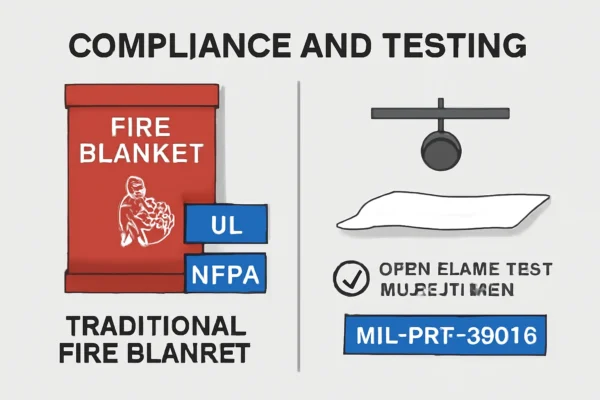 Compliance and Certification Comparison of Fire Blankets