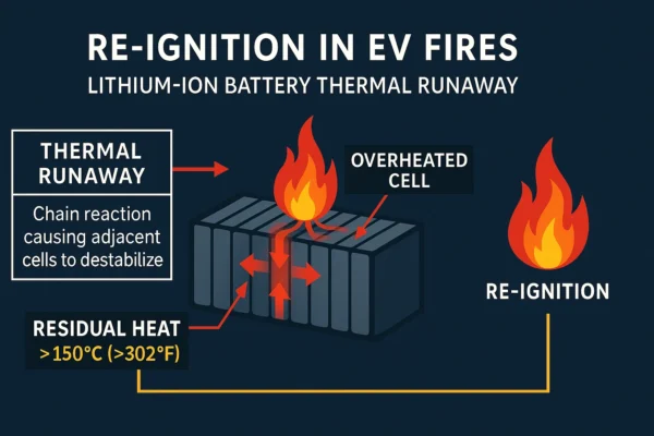Re-Ignition in EV Fires