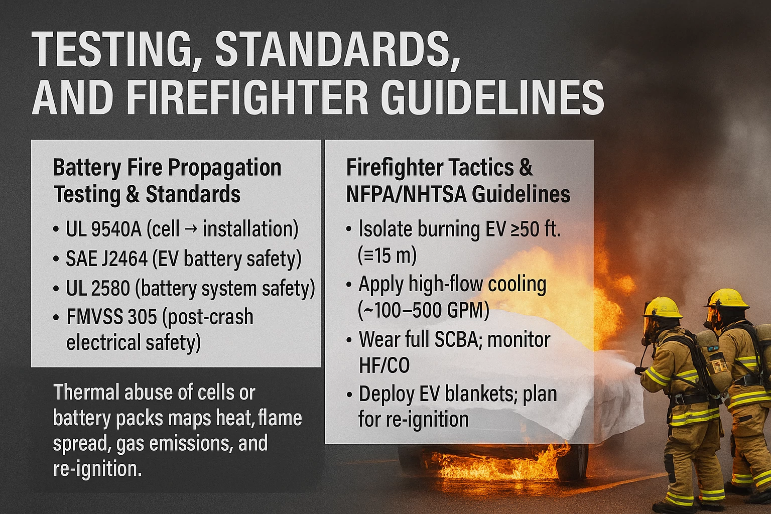 Testing, Standards, and Firefighter Guidelines